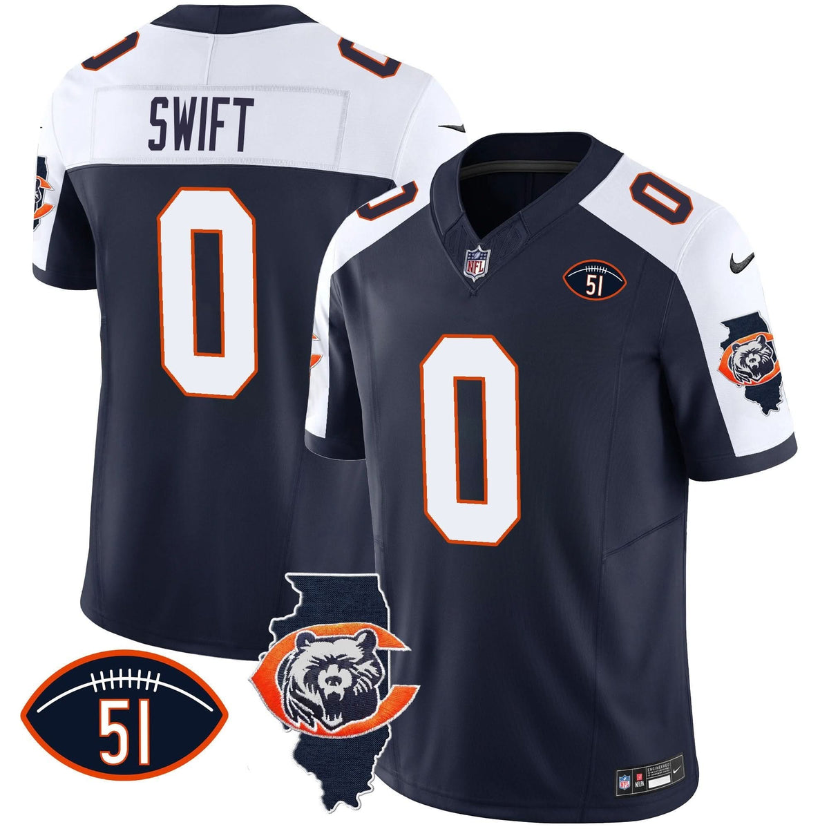 CHI Throwback Illinois Patch Vapor Jersey