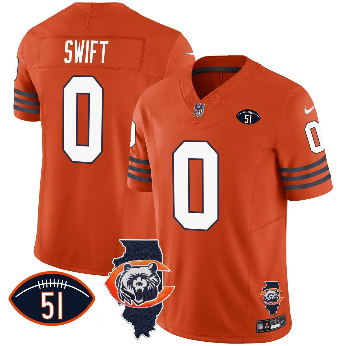 CHI Throwback Illinois Patch Vapor Jersey