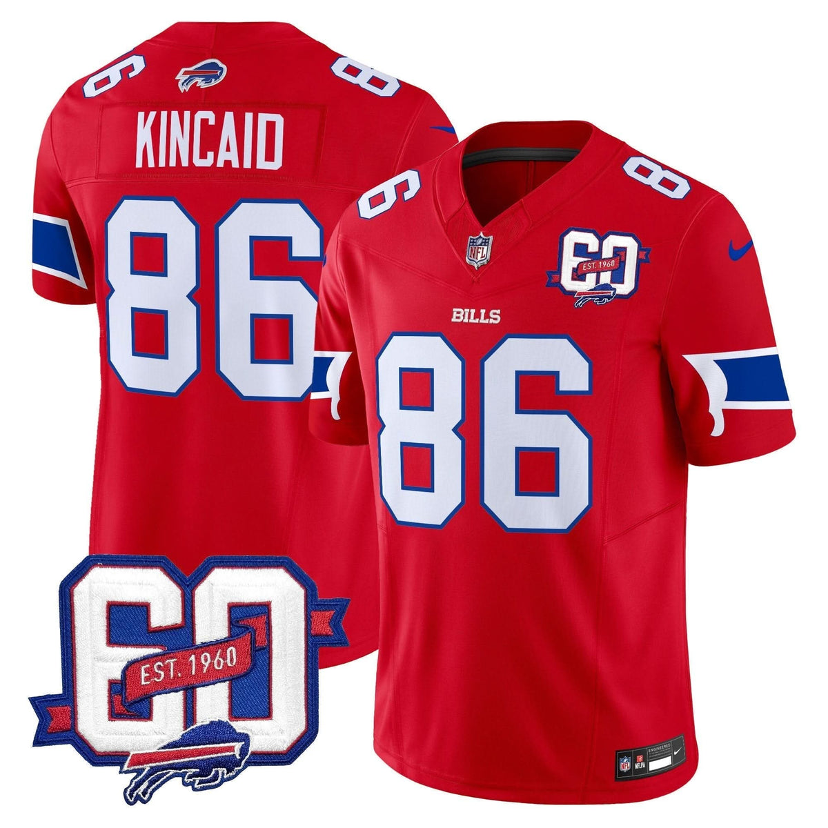 BUF 60th Anniversary Patch Vapor Limited Jersey