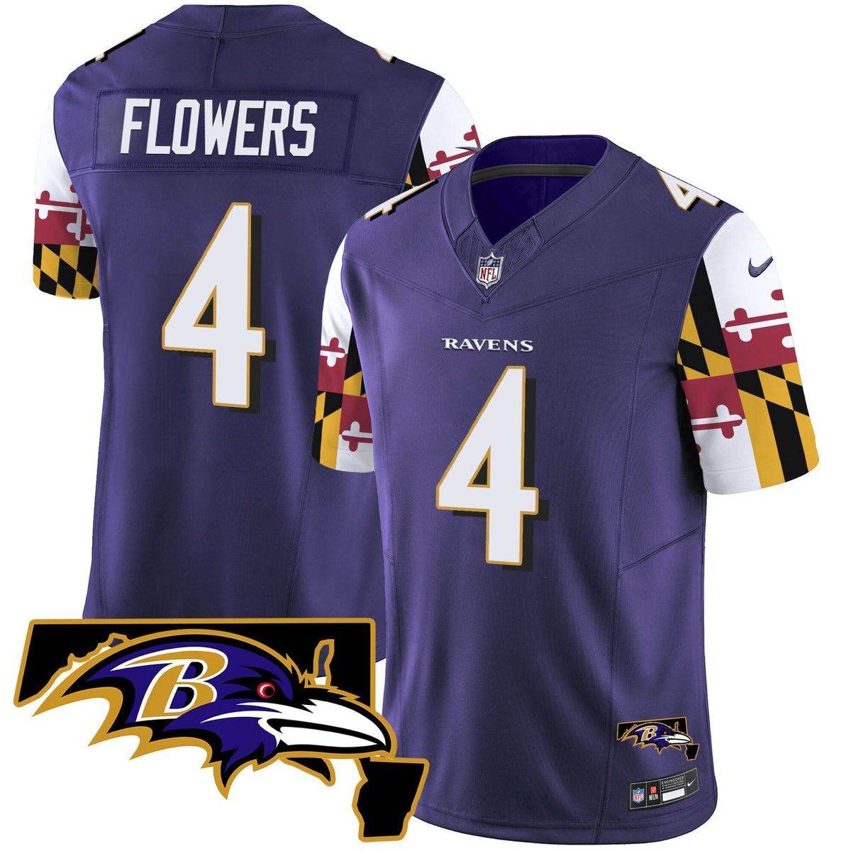 BAL Maryland Flag Vapor Limited Jersey V2