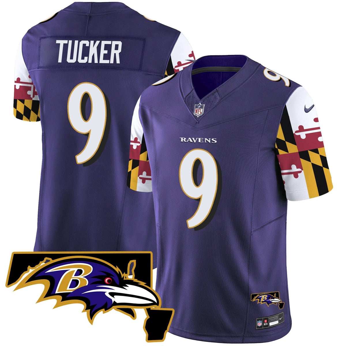 BAL Maryland Flag Vapor Limited Jersey V2