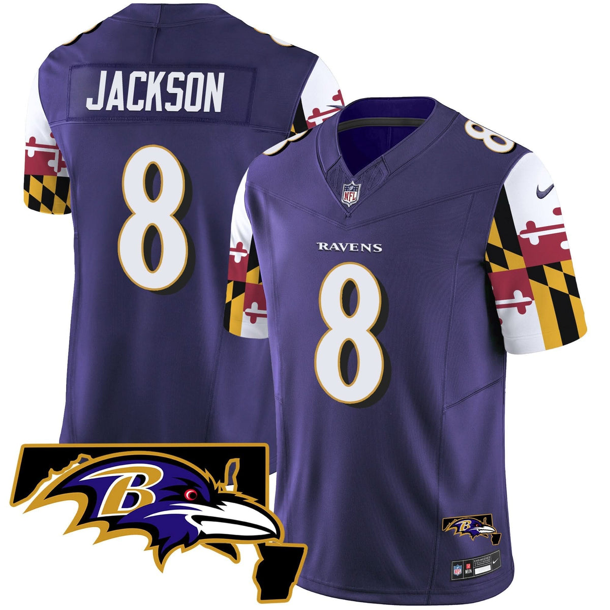 BAL Maryland Flag Vapor Limited Jersey V2