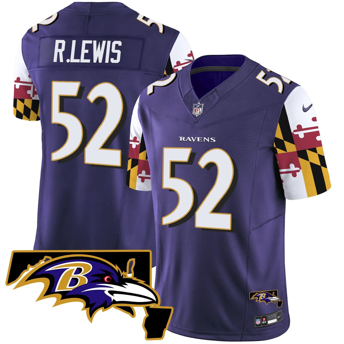 BAL Maryland Flag Vapor Limited Jersey V2