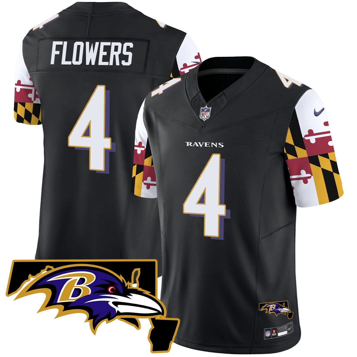 BAL Maryland Flag Vapor Limited Jersey V2