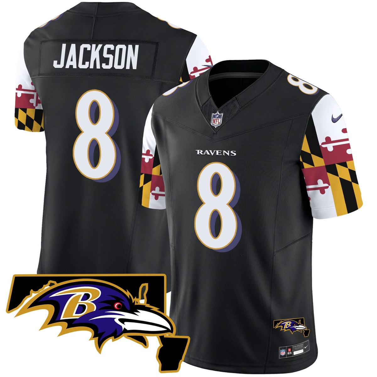 BAL Maryland Flag Vapor Limited Jersey V2