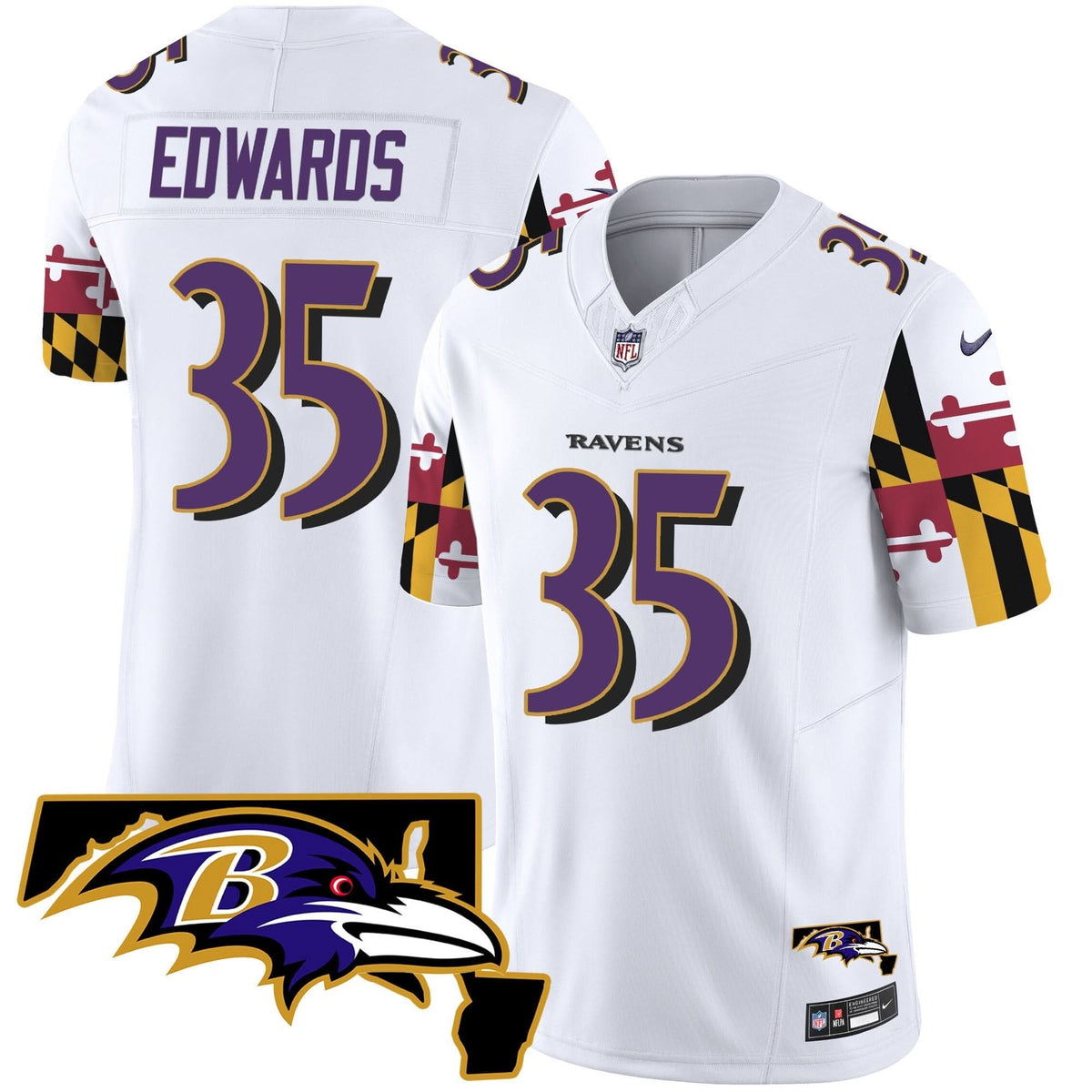BAL Maryland Flag Vapor Limited Jersey V2