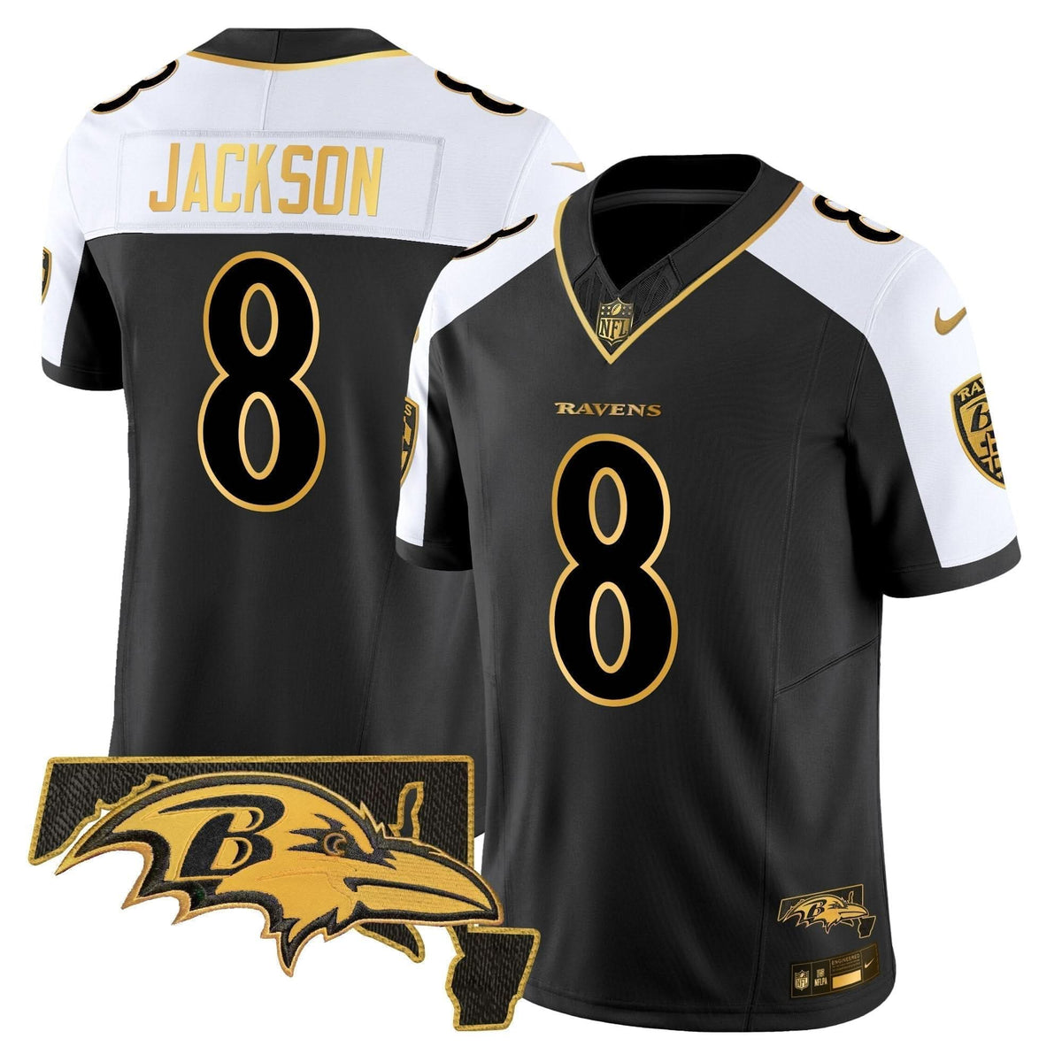 BAL Maryland Patch Gold Vapor Limited Jersey V2