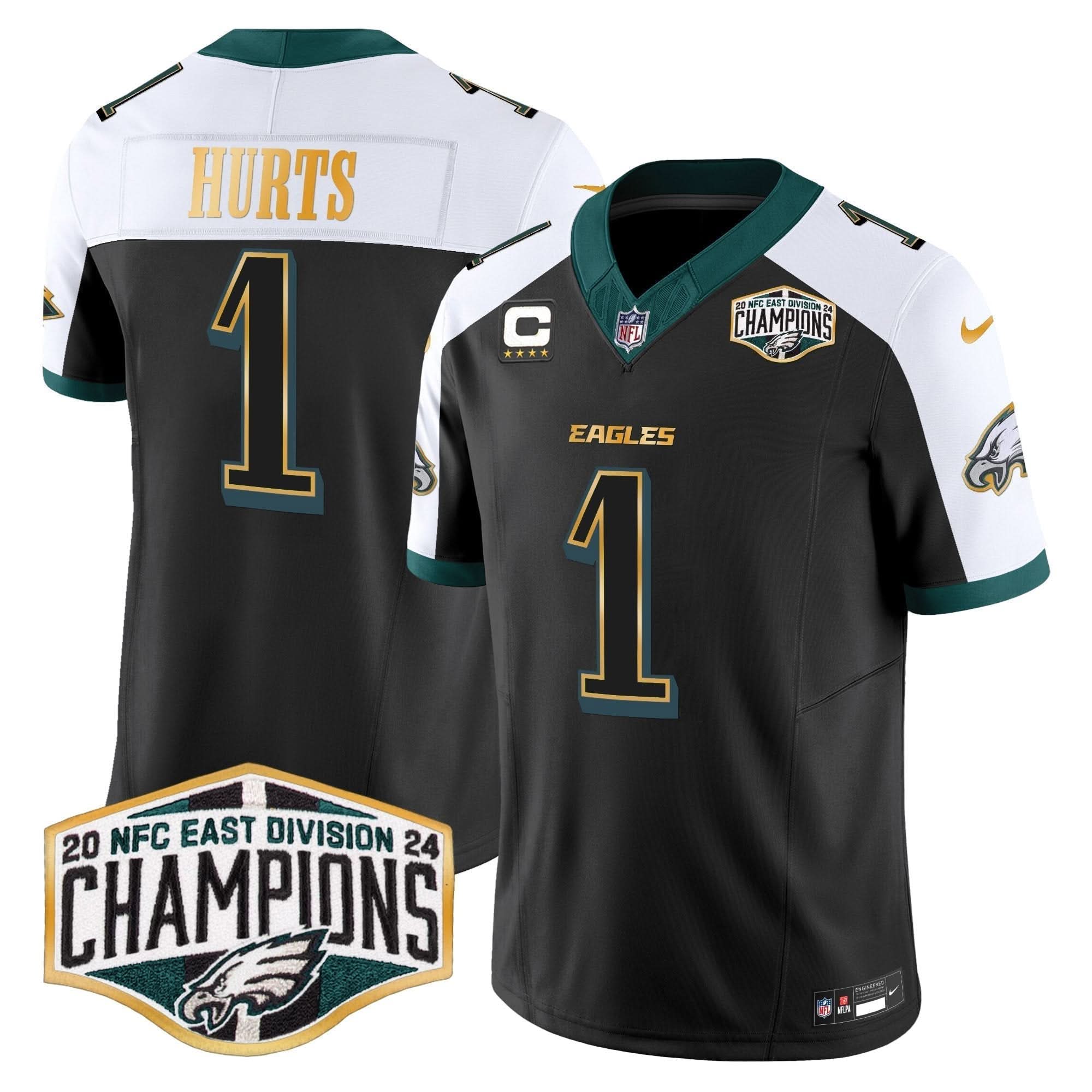 PHI 2024 NFC East Division Champions Gold Trim Vapor Limited Jersey