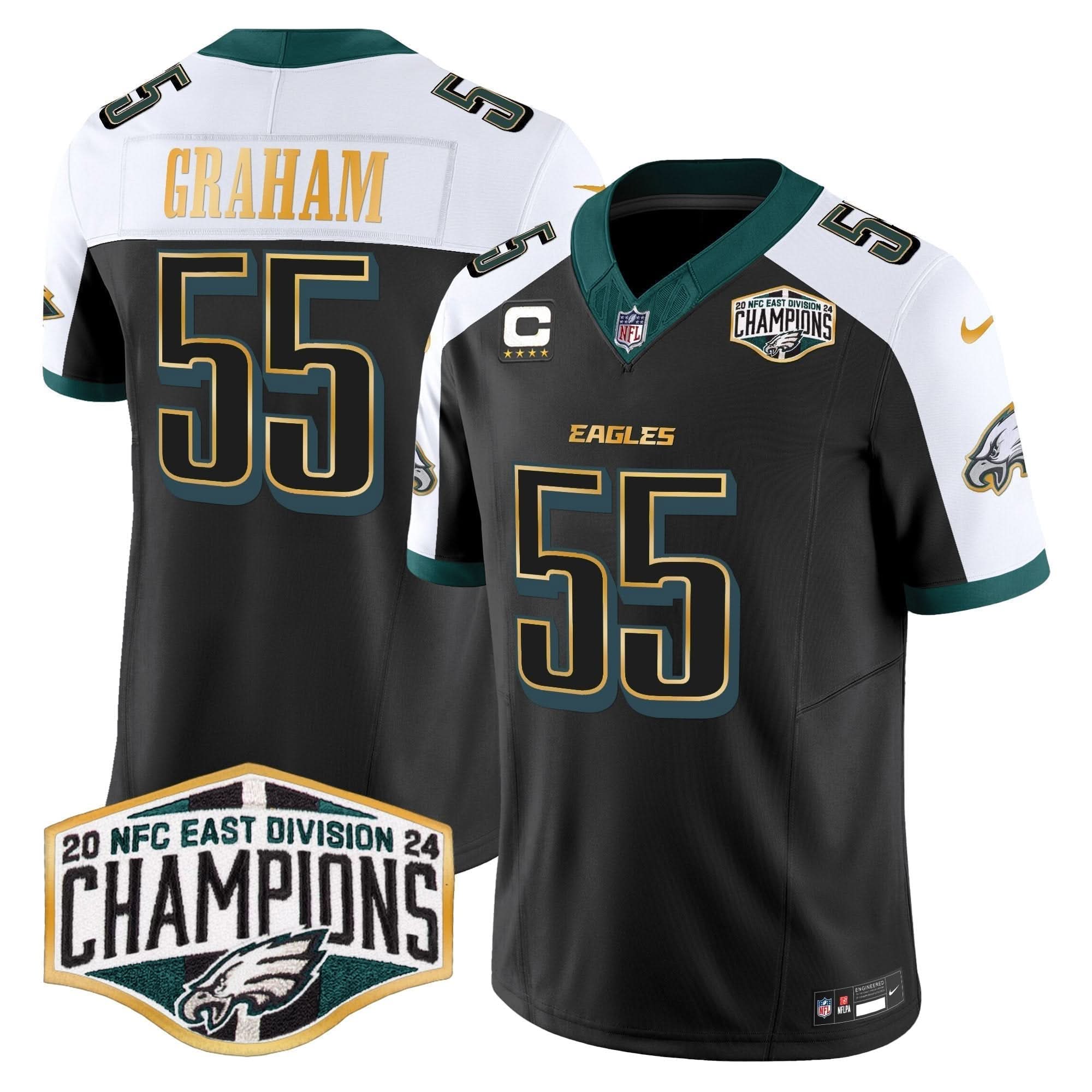 PHI 2024 NFC East Division Champions Gold Trim Vapor Limited Jersey