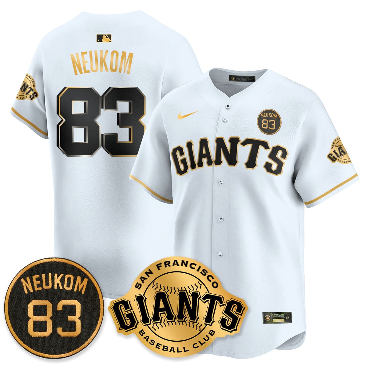 Men's San Francisco Giants Bill Neukom Memorial 2025 Jersey - All Stitched