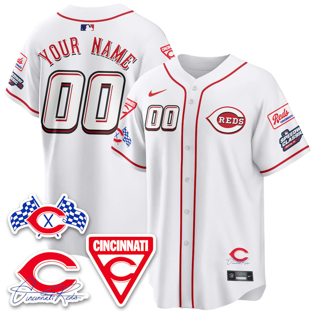 Men's Cincinnati Reds 2025 Speedway Limited Jersey V1 - All Stitched
