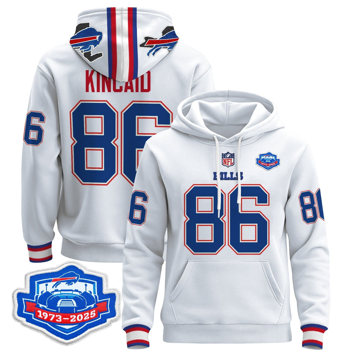 BUF 2025 Farewell Season Patch Pullover Hoodie - All Stitched