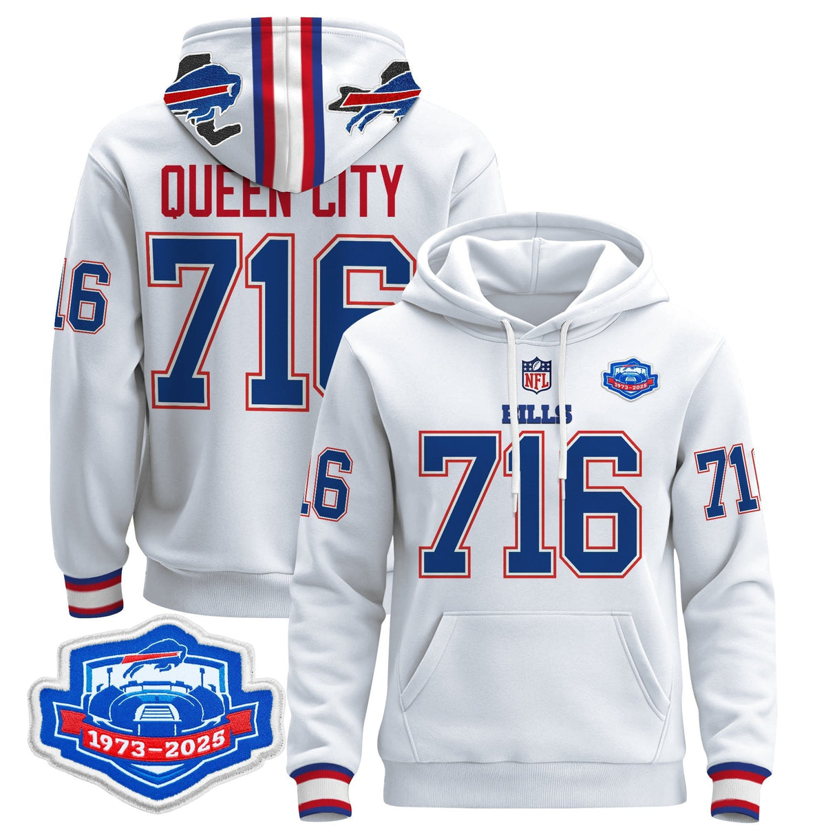 BUF 2025 Farewell Season Patch Pullover Hoodie - All Stitched
