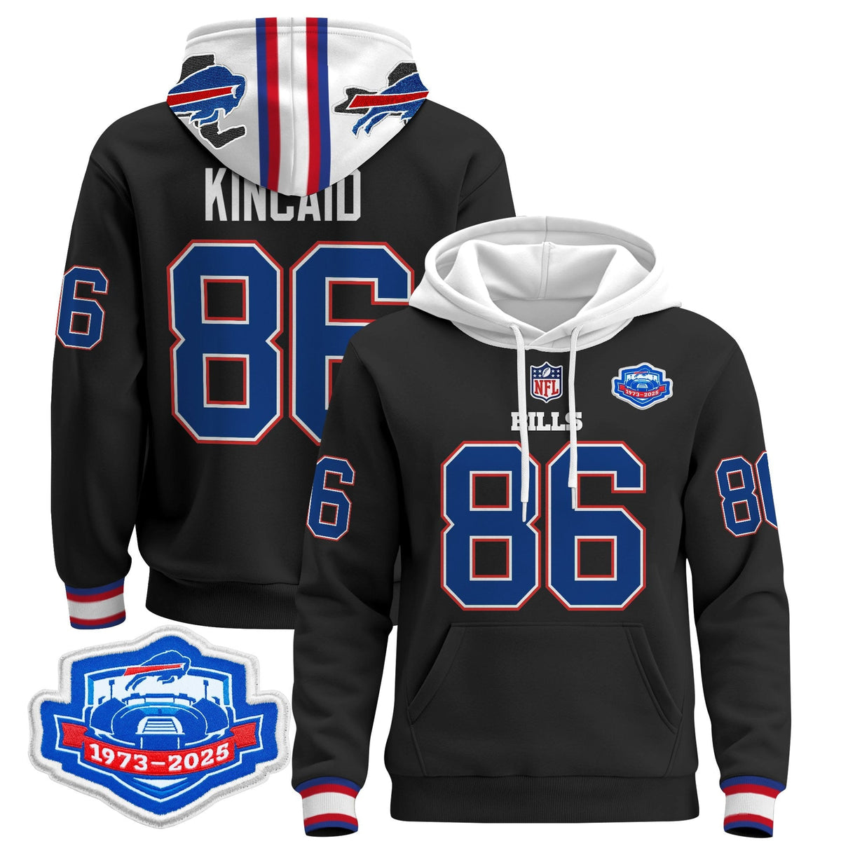 BUF 2025 Farewell Season Patch Pullover Hoodie - All Stitched