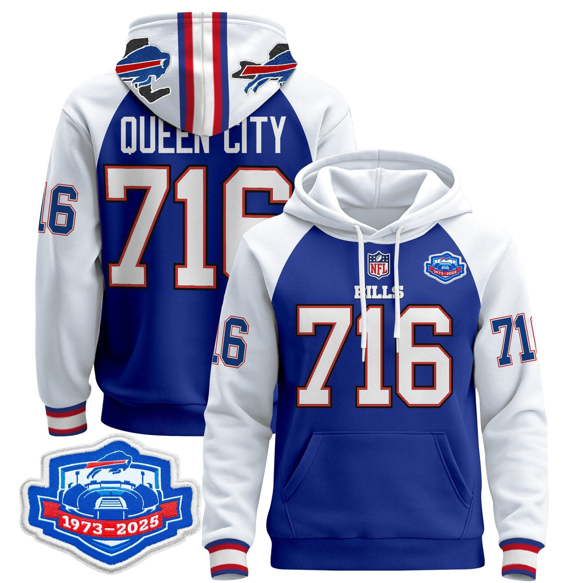 BUF 2025 Farewell Season Patch Pullover Hoodie - All Stitched