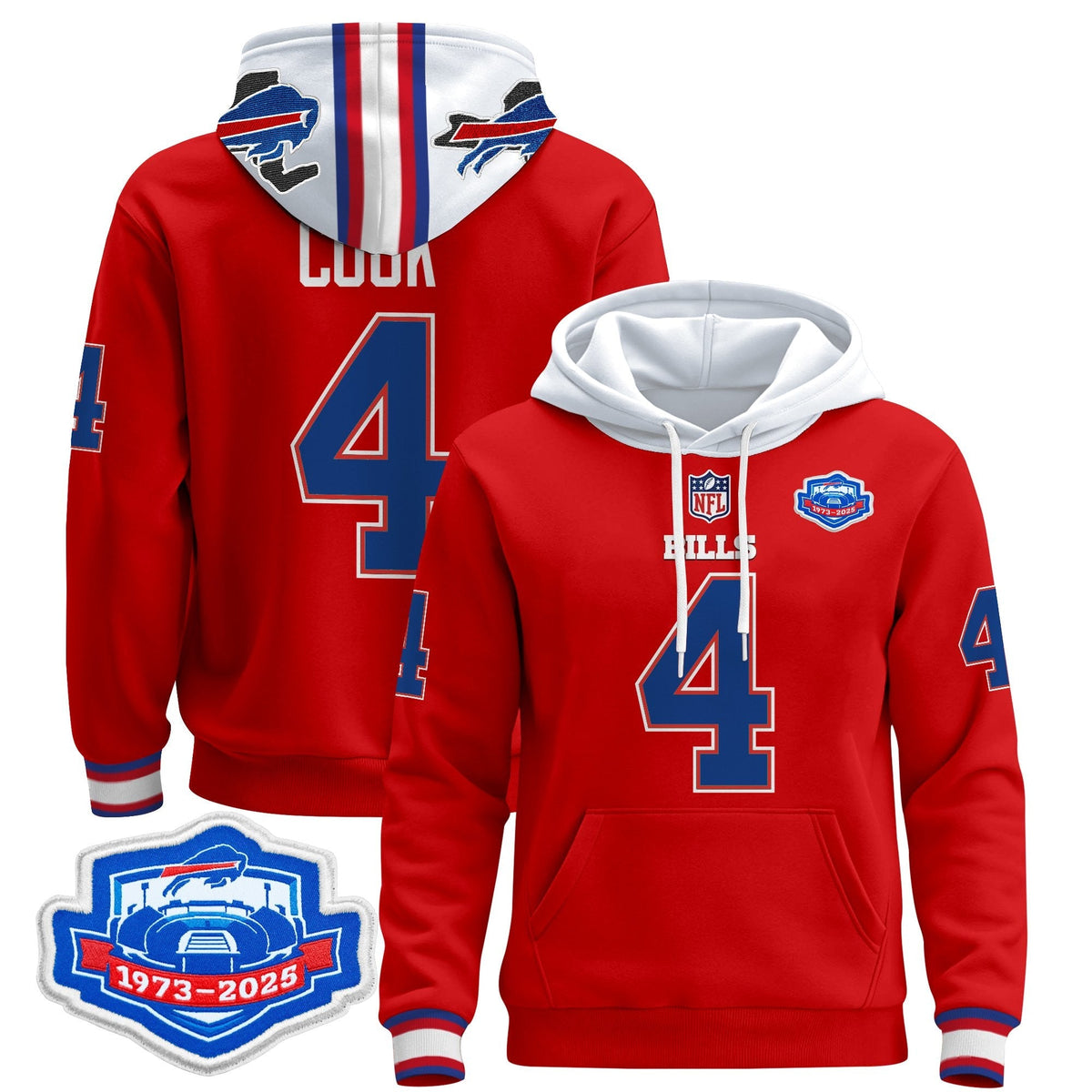 BUF 2025 Farewell Season Patch Pullover Hoodie - All Stitched