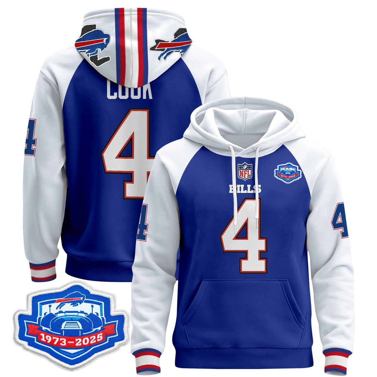 BUF 2025 Farewell Season Patch Pullover Hoodie - All Stitched