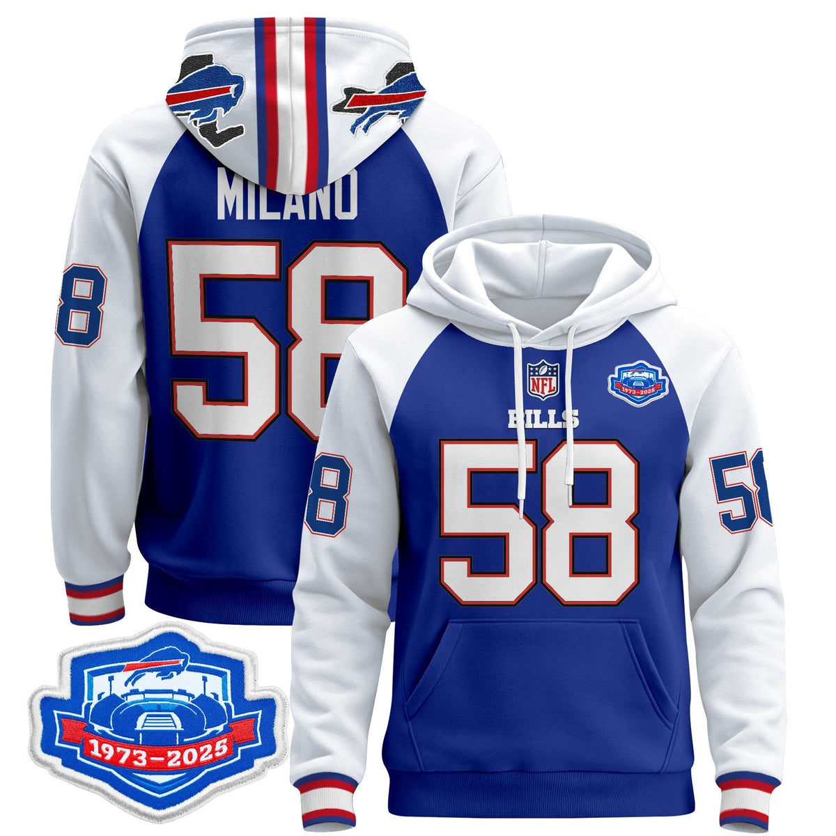 BUF 2025 Farewell Season Patch Pullover Hoodie - All Stitched