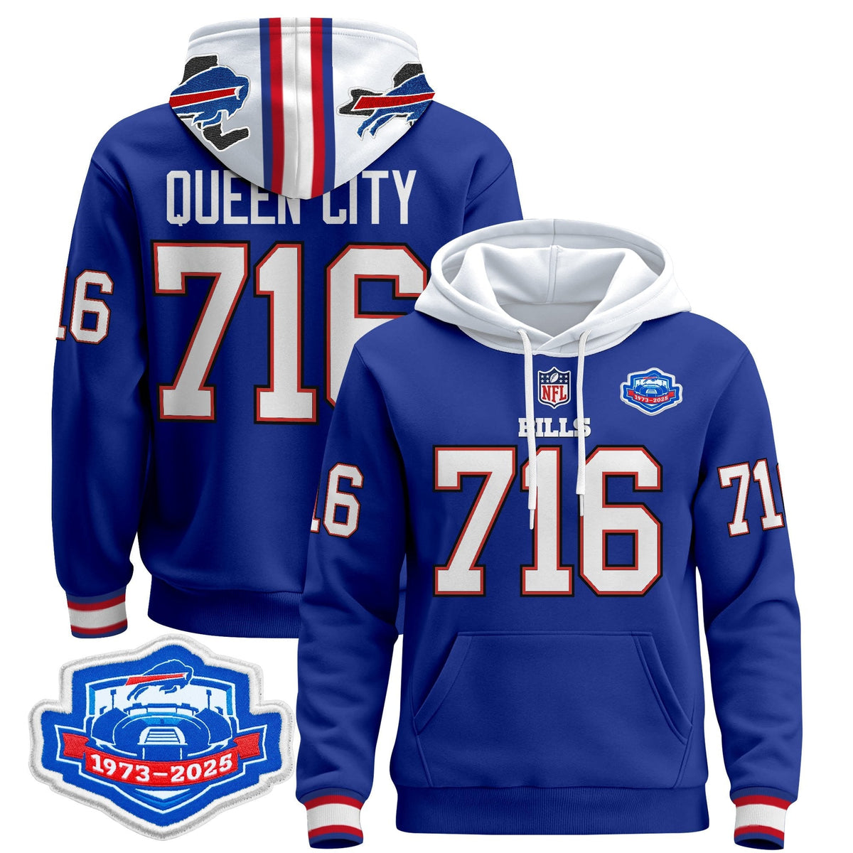 BUF 2025 Farewell Season Patch Pullover Hoodie - All Stitched