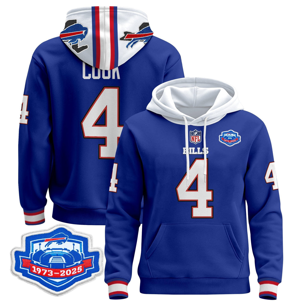 BUF 2025 Farewell Season Patch Pullover Hoodie - All Stitched