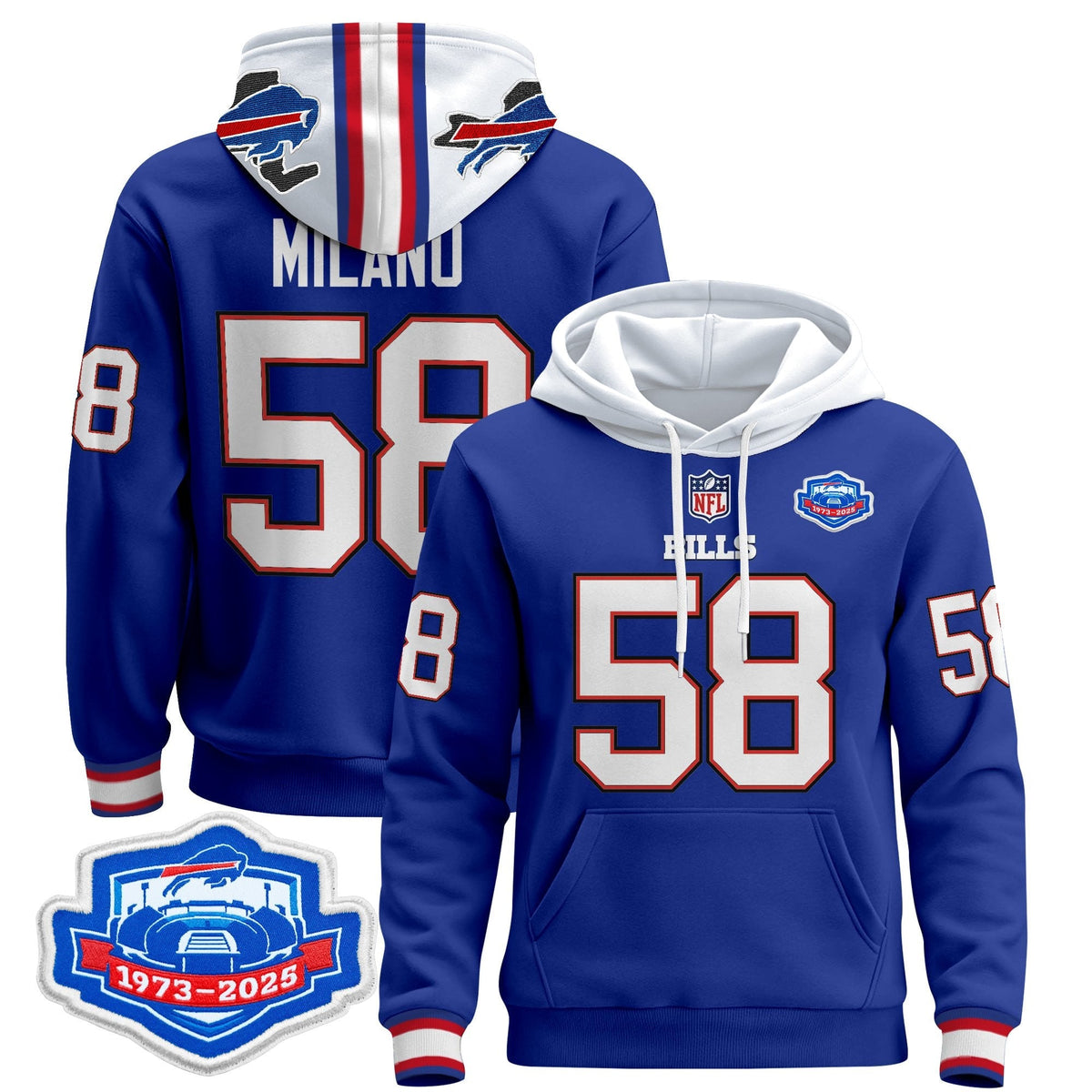 BUF 2025 Farewell Season Patch Pullover Hoodie - All Stitched