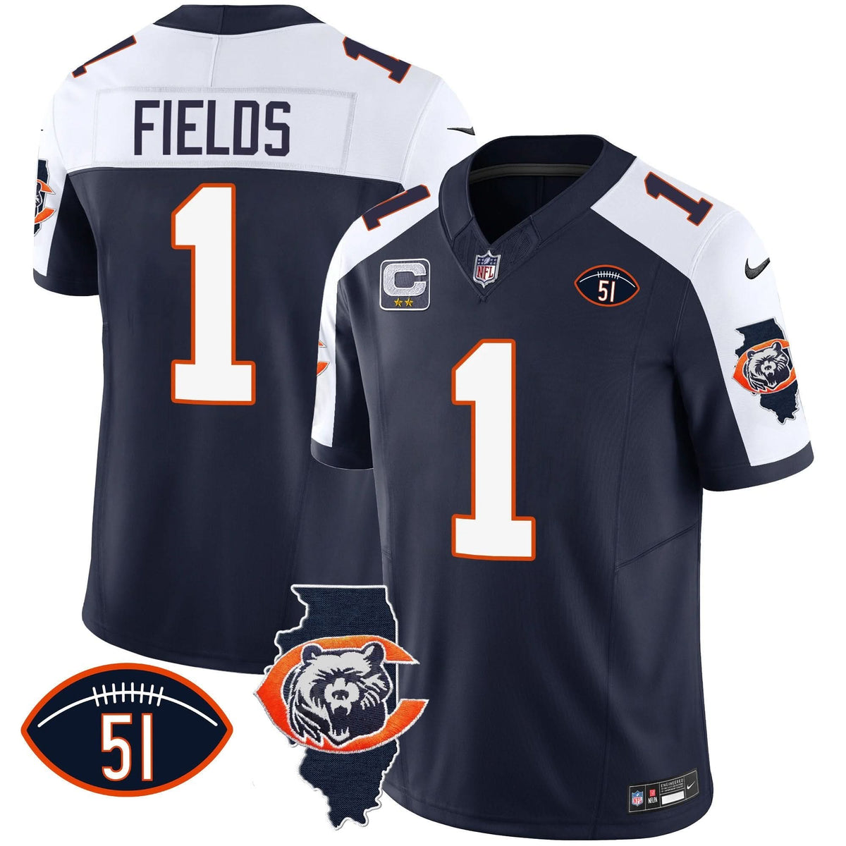 CHI Throwback Illinois Patch Vapor Jersey