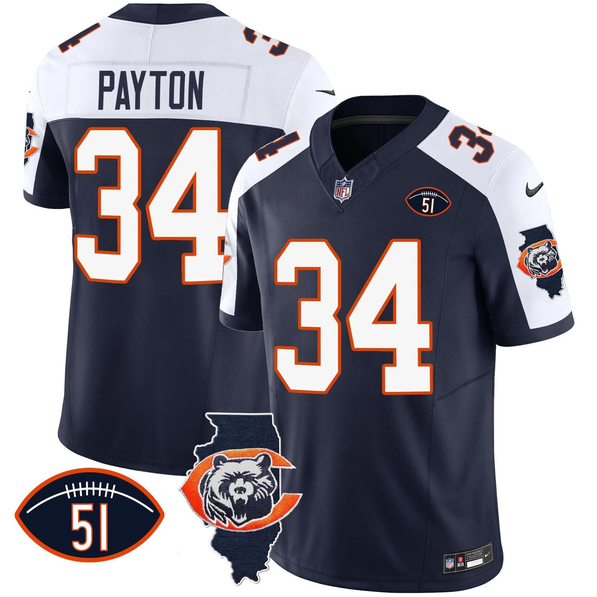 CHI Throwback Illinois Patch Vapor Jersey