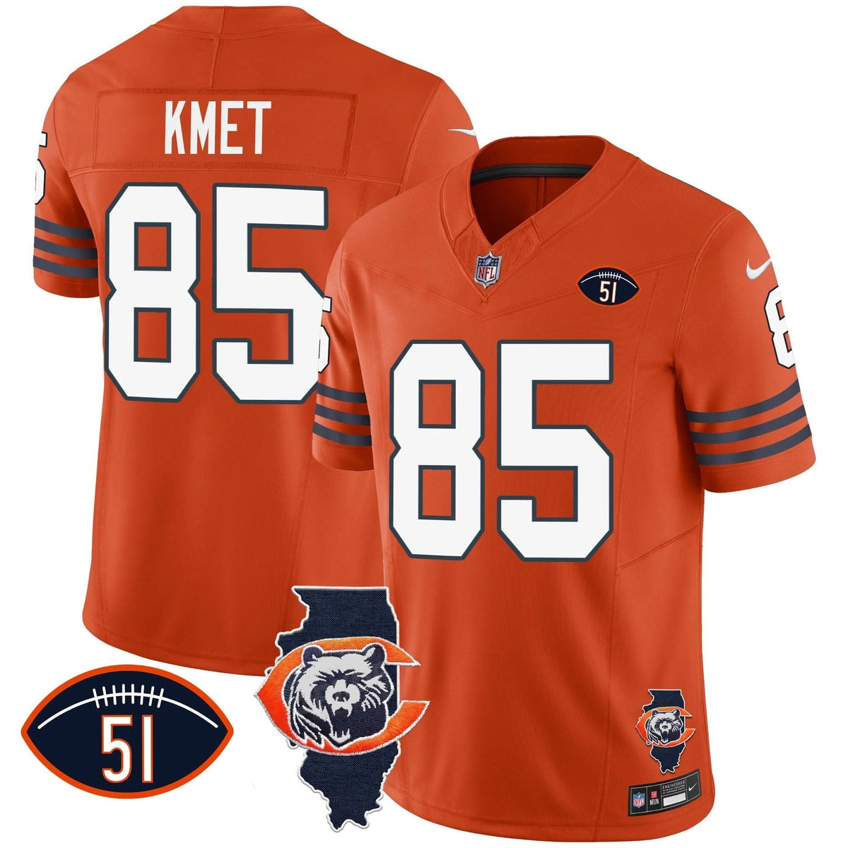 CHI Throwback Illinois Patch Vapor Jersey
