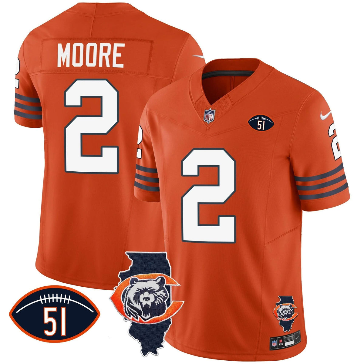 CHI Throwback Illinois Patch Vapor Jersey