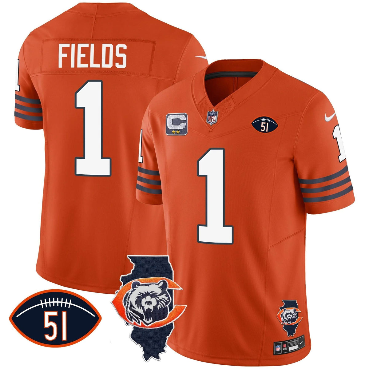 CHI Throwback Illinois Patch Vapor Jersey