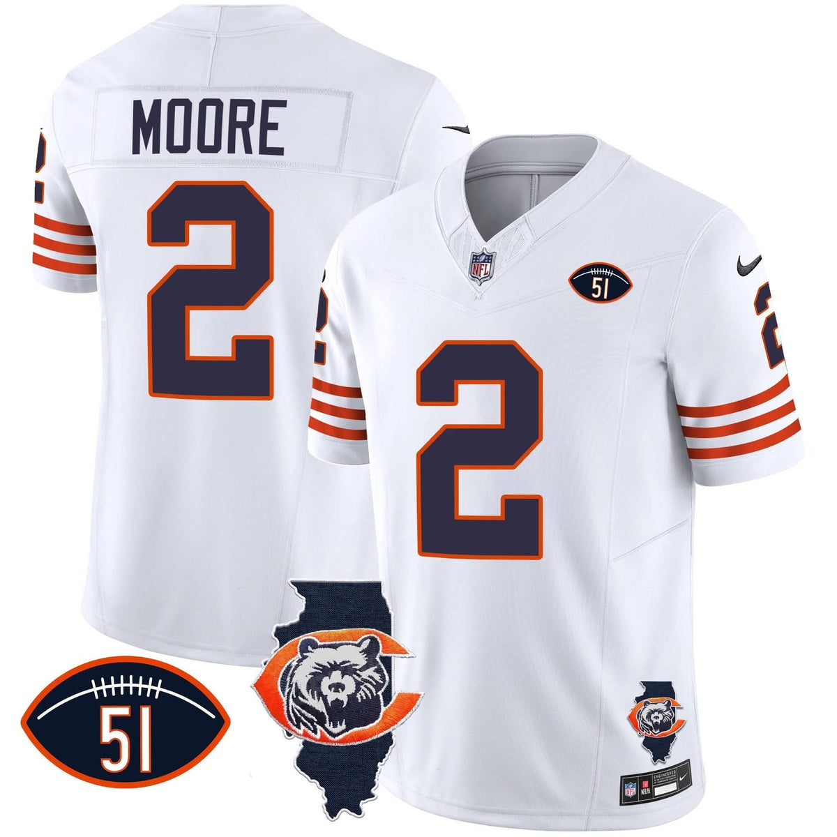 CHI Throwback Illinois Patch Vapor Jersey