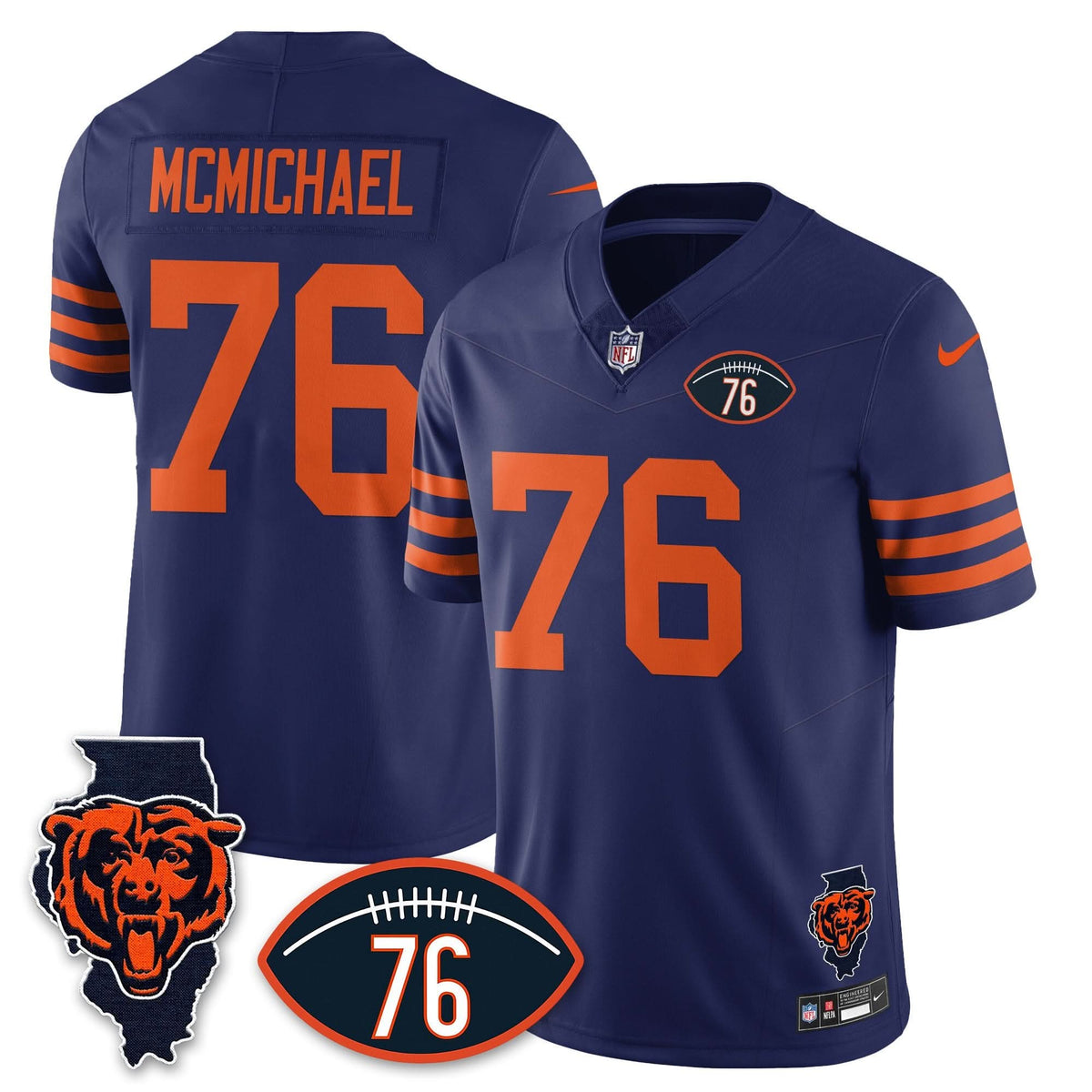 CB Honor Steve McMichael Jersey