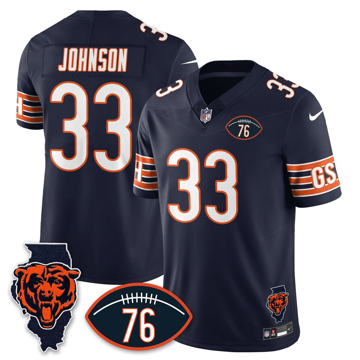 CB Honor Steve McMichael Jersey
