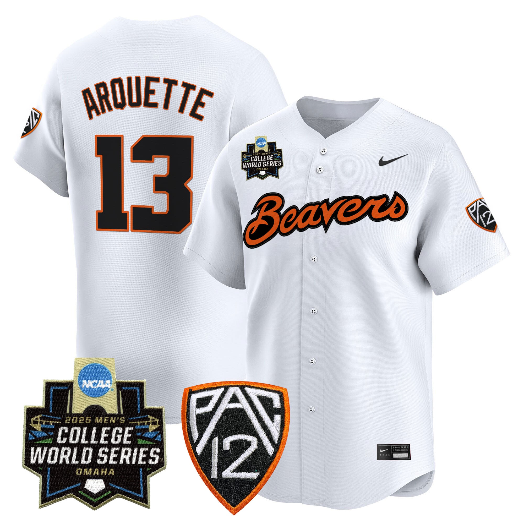 Youth's Oregon State Beavers 2025 World Series Vapor Premier Limited Jersey - All Stitched