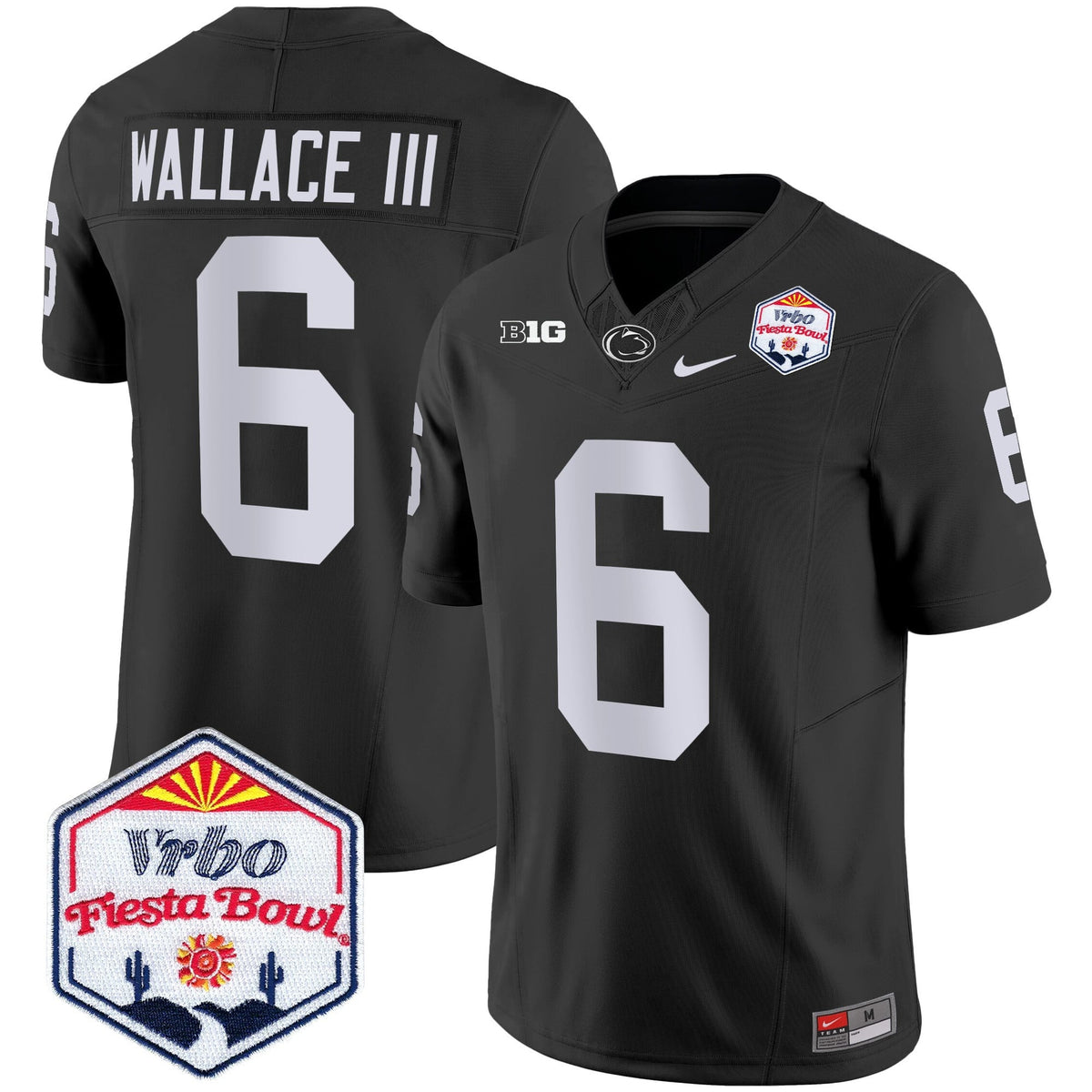Men's Penn State Nittany Lions 2024 The Fiesta Bowl Patch Vapor Limited Jersey - All Stitched
