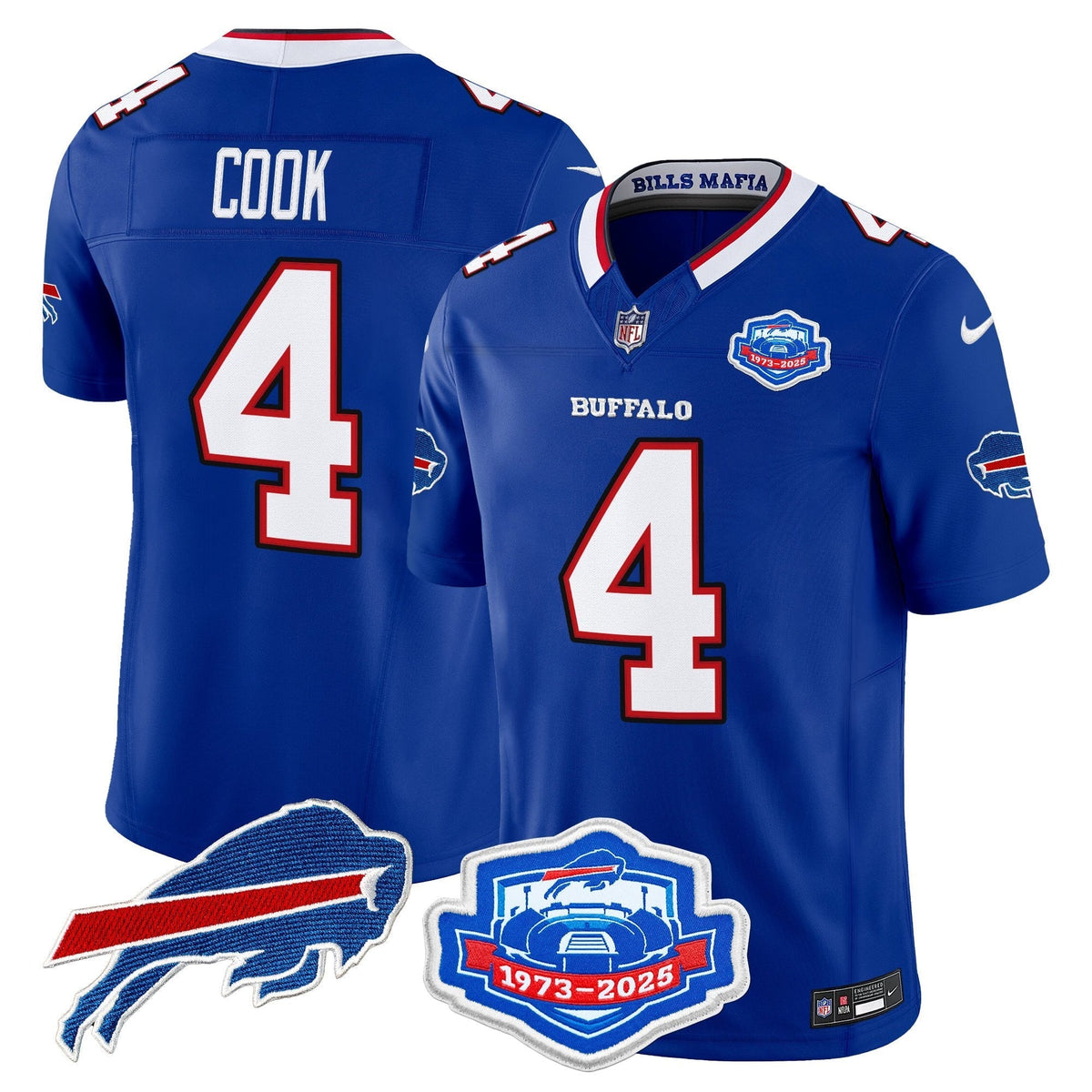 BUF 2025 "Rivalries" Vapor Limited Jersey - Farewell Season Patch