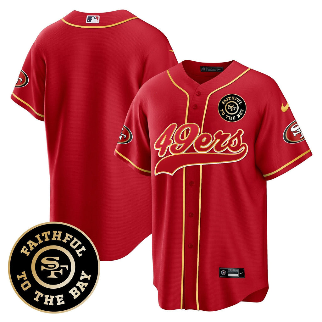 SF Faithful To The Bay Patch Baseball Jersey - All Stitched