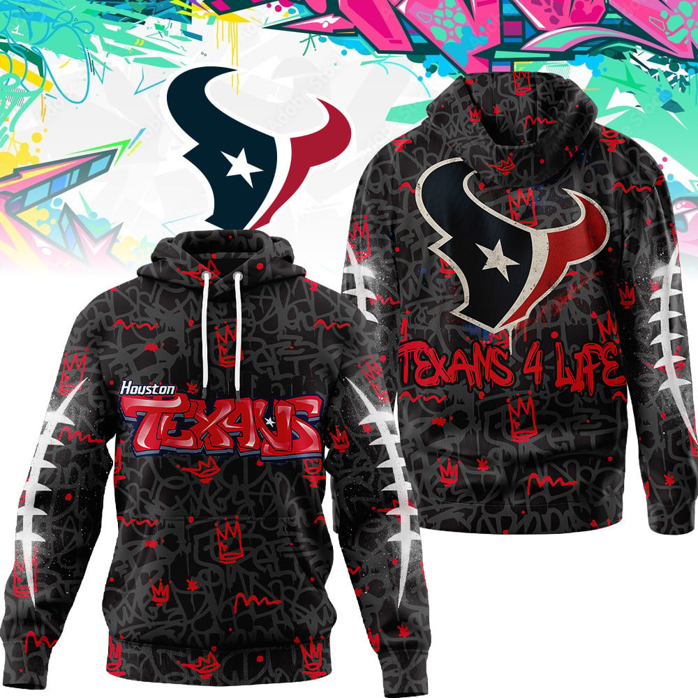 HOU | Premium Special Graffiti My Team 4 Life Hoodie MM